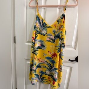 Cotton On Yellow Tropical Floral Cami Top